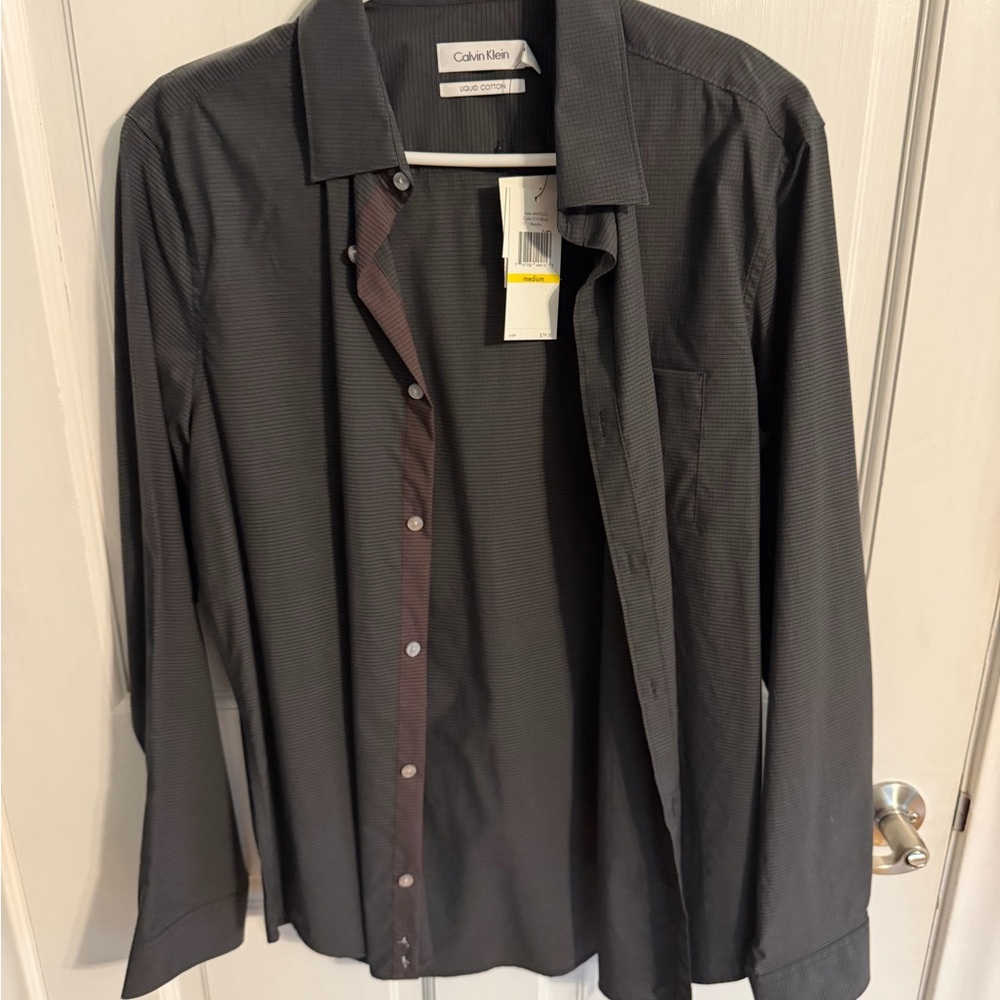 Calvin Klein Charcoal Gray Shirt